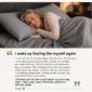 Grounding fitted sheet customer review highlight